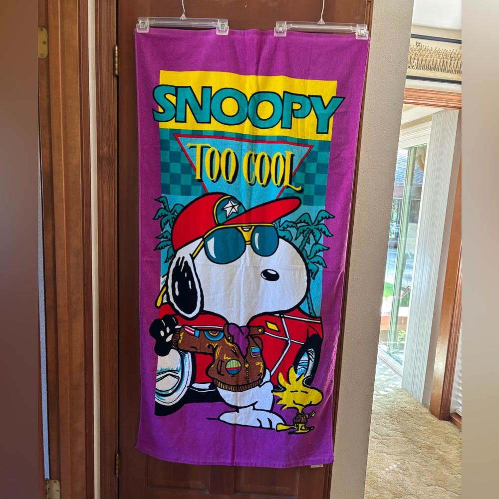 "Too Cool" Purple Beach Towel